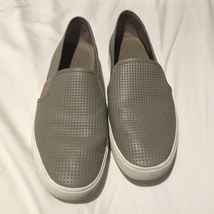Vince taupe slip ons